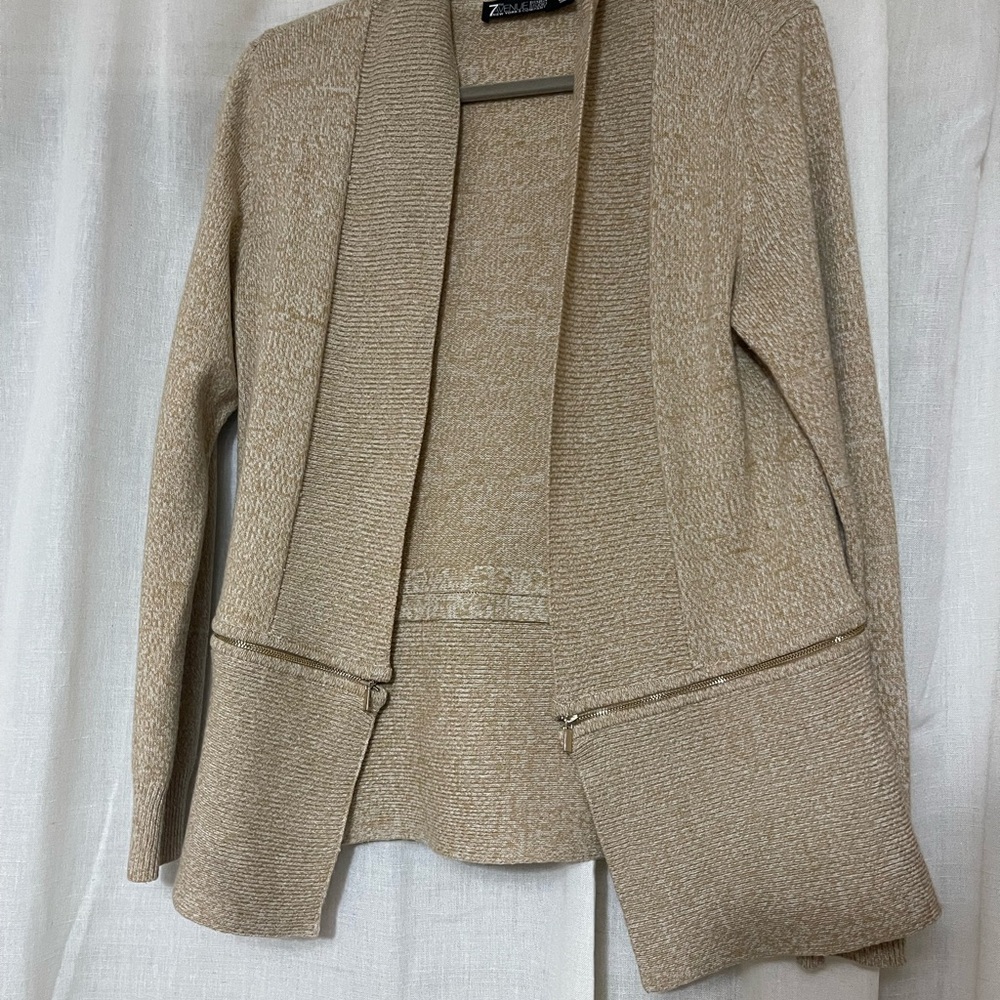 Women's Tan Knit cardigan